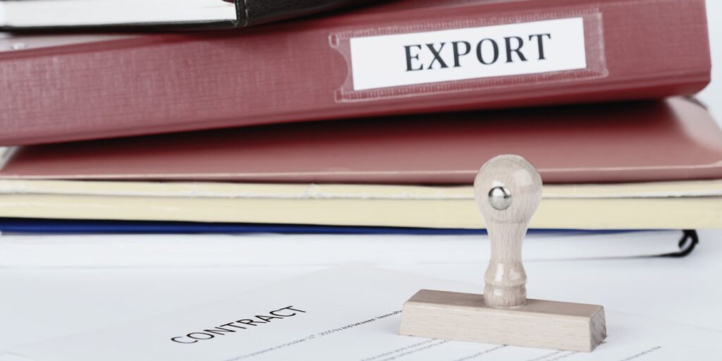 Documentación de exportación utilizada en una compraventa internacional para garantizar el cobro y el pago entre empresas.